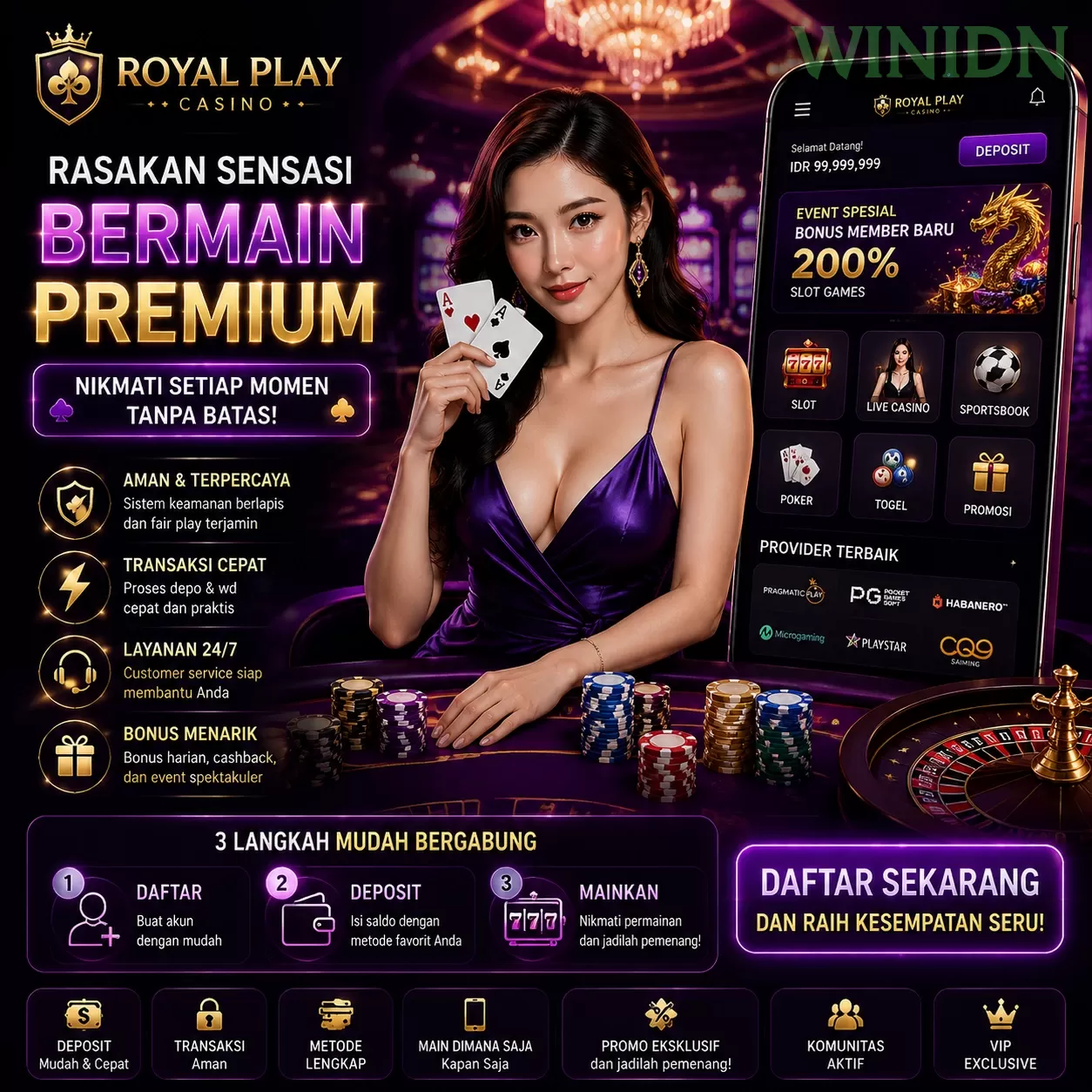 Ikon aplikasi winidn resmi
